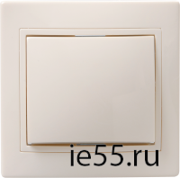 ВС10-1-0-Км Выкл. 1кл 10А керам. КВАРТА крем. IEK