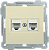 РК10-2-Б Розетка 2-ая комп. RJ45 Cat5e BOLERO кремовый IEK