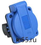 РП16-3 Роз. пан. 2Р+РЕ 16А з/к з/ш кр. IP54 син. MAGNUM IEK