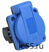 РП16-3 Роз. пан. 2Р+РЕ 16А з/к з/ш кр. IP54 син. MAGNUM IEK