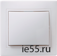 ВСп10-1-0-КБ Выключатель 1кл проход. 10А КВАРТА (белый)