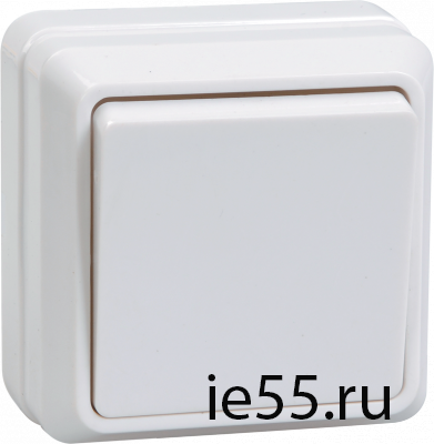 ВС20-1-0-ОБ Выключатель 1кл 10А откр.уст. ОКТАВА (белый)