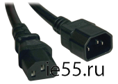 ITK Кабель электропитания PDU 3х1,5 1М с разъёмами С19-C20