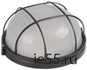 Светильник НПП1102 черный/круг с реш.100Вт IP54  ИЭК