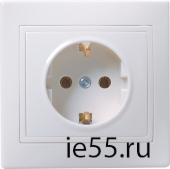 РС10-3-КБ Роз. 1мес. c з/к без з/ш 16А кер. КВАРТА бел. IEK