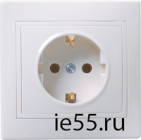 РС10-3-КБ Роз. 1мес. c з/к без з/ш 16А кер. КВАРТА бел. IEK