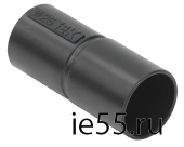 Муфта труба-труба GI25G IEK черный (5 шт/комп)