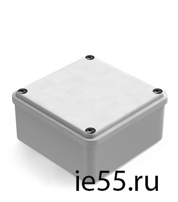 Коробка распаячная для наружнего монтажа с гладкими стенками,100х100х50мм, IP44 серая (CH 101003314