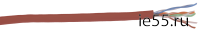 ITK Витая пара U/UTP кат.5E 4х2х24AWG LSZH красный (305м)