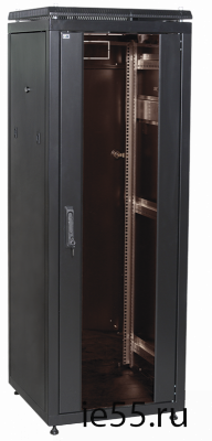ITK Шкаф сетевой 19" LINEA N 33U 600х600 мм стеклянная передняя дверь черный