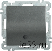 ВС10-1-1-Б Выключатель 1 клав. инд. 10А BOLERO антрацит IEK