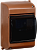 Бокс с прозр.крышкой КМПн 2/4 для 4-х авт.выкл. (Дуб) IEK