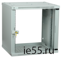 ITK Шкаф LINEA WE 9U 600x650мм дверь стекло серый