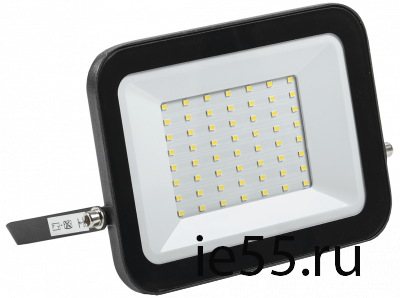 Прожектор СДО 06-50 светодиодный черный IP65 4000 K IEK