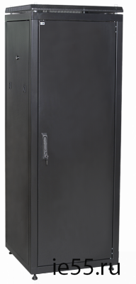 ITK Шкаф сетевой 19" LINEA N 18U 600х600 мм металлическая передняя дверь черный