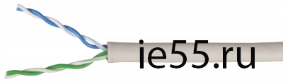 Каб. в. п. U/UTP кат. 5E 2 пары LSZH 1м бел. GENERICA