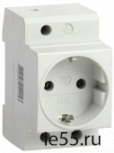 Розетка РАр10-3-ОПс заземлением на DIN-рейку ИЭК