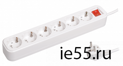 Удлинитель У06В 6 места 2Р+РЕ/5.0 метра 3х1мм2 16А/250В CLASSIC IEK