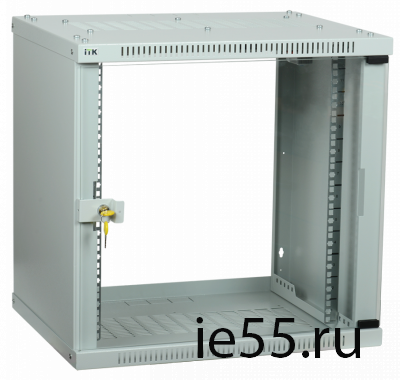 ITK Шкаф LINEA WE 6U 600x450мм дверь стекло серый