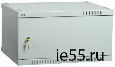 ITK Шкаф LINEA WE 6U 600x600мм дверь металл серый