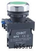 Переключатель с возвратом NP8-10X/22 без подсветки , черная 1НО IP65 (CHINT)