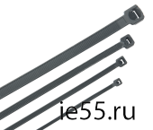 Хомут морозостойкий Хкм 7,6х380мм черный (100шт) IEK