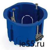 Коробка установочная D65x45мм для скрытого монтажа в полых стенах (с саморезами, с пласти 101003290