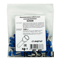 Наконечник штыревой втулочный изолированный НШВИ 2.5-8 (E2508) (100шт/упак) ЭНЕРГИЯ