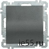 ВС10-1-0-Б Выключатель 1 клав. 10А BOLERO антрацит IEK