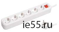 Удлинитель У06В 6 места 2Р+РЕ/3.0 метра 3х1мм2 16А/250В CLASSIC IEK