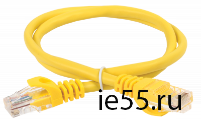 ITK Коммутационный шнур (патч-корд), кат.5Е UTP, 1,5м, желтый