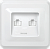 РК10-2-ВБ Розетка 2-ая комп. RJ45 Cat5e ВЕГА белый IEK