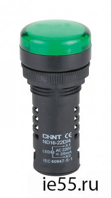 Индикатор ND16-22D/2 красный AC/DC380В (CHINT)