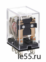 Промежуточное реле JZX-22F(D) 4 конт. с инд. LED 3А 12В AC (CHINT)