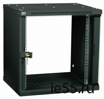 ITK Шкаф LINEA WE 15U 600x650мм дверь стекло черный