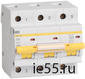 Автоматический выключатель ВА47-100 3Р 10А 10кА х-ка D ИЭК