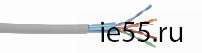 Каб. в. п. F/UTP кат. 5E 4 пары PVC 1м сер. GENERICA