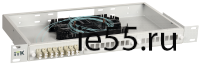 ITK 1U кросс укомплектованный: LC (duplex) 24шт;  (OM3)