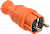 ВБп3-1-0м Вилка прямая ОМЕГА IP44 оранжевая IEK