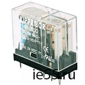 Реле промежуточное MR-203А 2-конт., 24 VDC, 5А при 250V