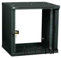ITK Шкаф LINEA WE 9U 600x600мм дверь стекло черный