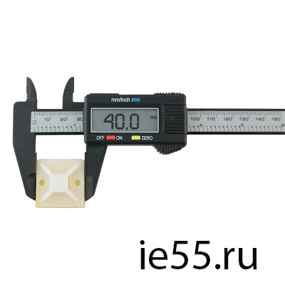 Самоклеющеющаяся площадка под хомут 40x40 (100 шт/уп) ЭНЕРГИЯ