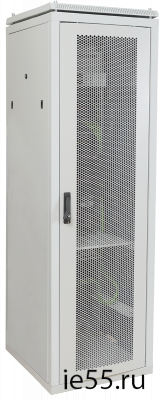 ITK Шкаф сетевой 19" LINEA N 24U 600х600 мм перфорированная передняя дверь серый