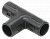 Тройник открывающийся TI20G IEK черный