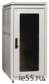 ITK Шкаф сетевой 19" LINEA N 47U 600х1000 мм стеклянная передняя дверь, задняя перфорированная сер