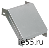 Поворот на 90 гр. вертикальный внешний 50х500 RAL 9010