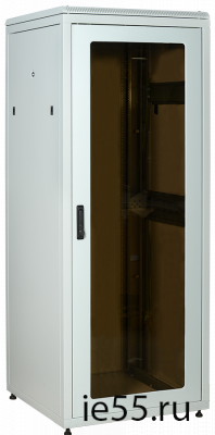 ITK LINEA N 24U 800х800мм стекл. пер. дв. задн. металл. сер.