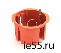 Коробка установочная D65x45мм для скрытого монтажа в полых стенах (с саморезами, с пласти 101003289