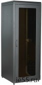ITK LINEA N 42U 800х800мм стекл. пер. дв. задн. металл. чер.
