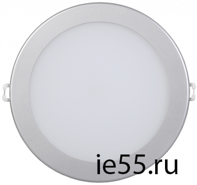 Светильник ДВО 1606 серебро круг LED 12Вт 4000 IP20